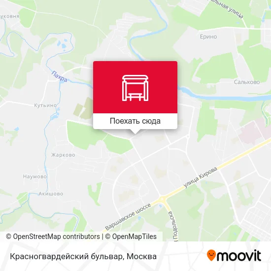 Карта Красногвардейский бульвар