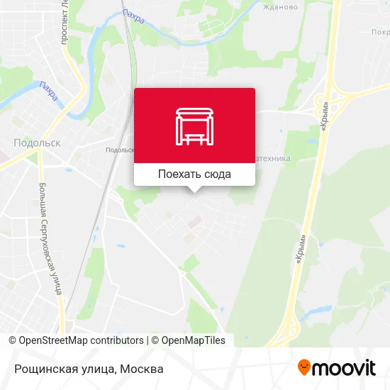 Карта Рощинская улица