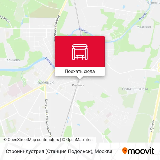 Карта Стройиндустрия (Станция Подольск)