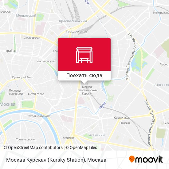 Карта Москва Курская (Kursky Station)
