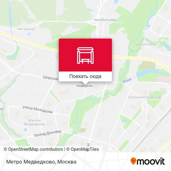 Карта Метро Медведково