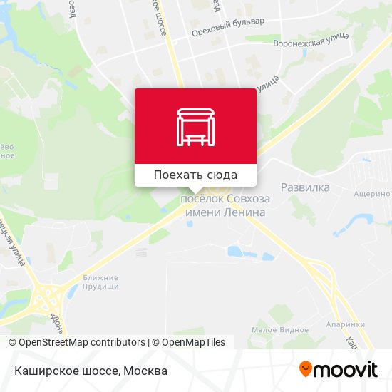 Карта Каширское шоссе