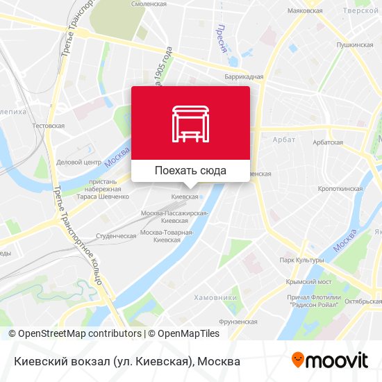 Карта Киевский вокзал (ул. Киевская)
