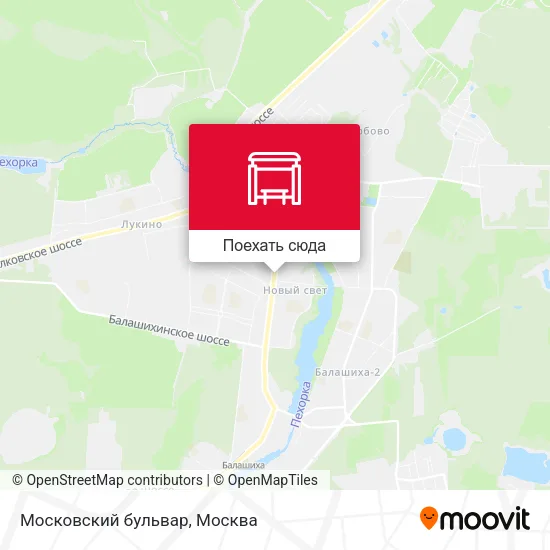 Карта Московский бульвар