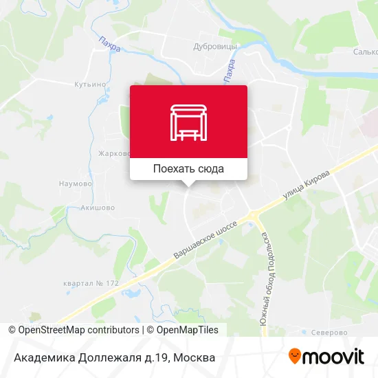 Карта Академика Доллежаля д.19