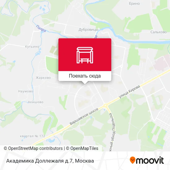 Карта Академика Доллежаля д.7