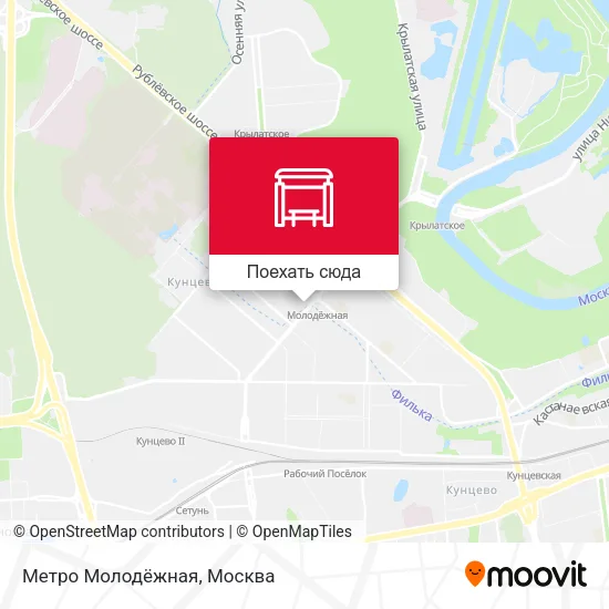 Карта Метро Молодёжная