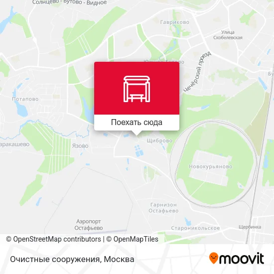 Карта Очистные сооружения