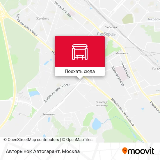 Карта Авторынок Автогарант