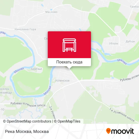 Карта Река Москва