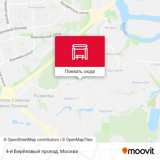 Карта 4-й Берёзовый проезд