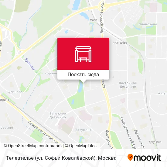 Карта Телеателье (ул. Софьи Ковалёвской)