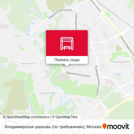 Карта Владимирская церковь (по требованию)