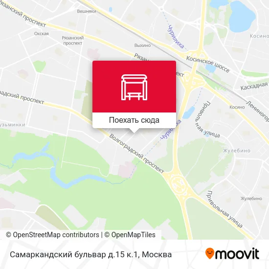 Карта Самаркандский бульвар д.15 к.1