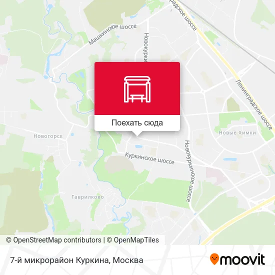 Карта 7-й микрорайон Куркина