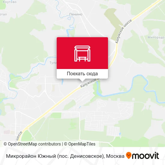 Карта Микрорайон Южный (пос. Денисовское)
