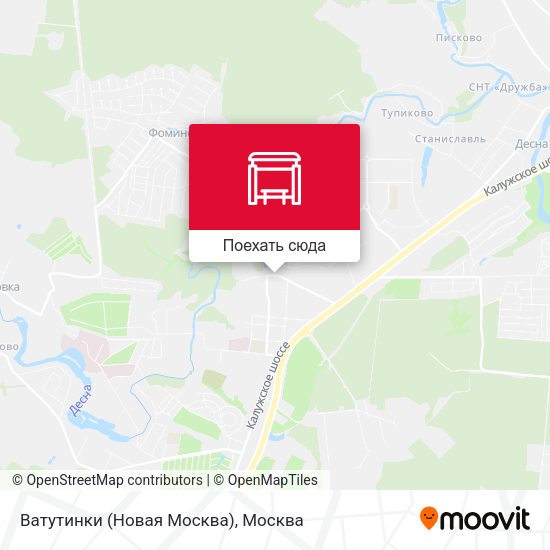 Карта Ватутинки (Новая Москва)