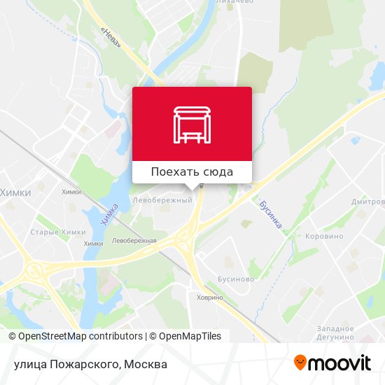 Карта улица Пожарского