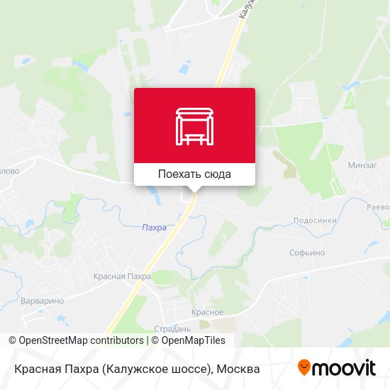 Карта Красная Пахра (Калужское шоссе)