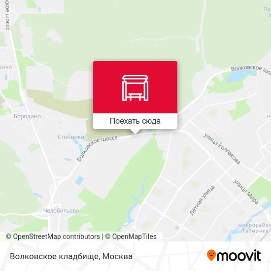 Карта Волковское кладбище