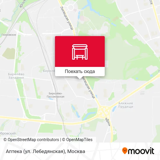 Карта Аптека (ул. Лебедянская)
