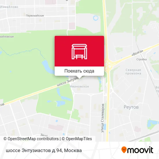 Карта шоссе Энтузиастов д.94