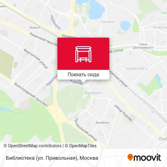 Карта Библиотека (ул. Привольная)