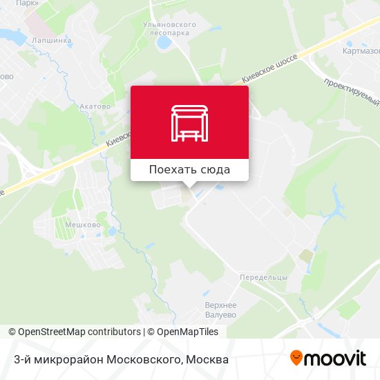 Карта 3-й микрорайон Московского