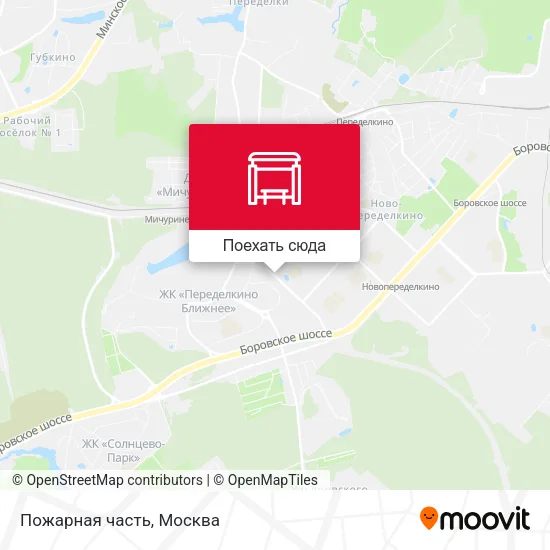 Карта Пожарная часть
