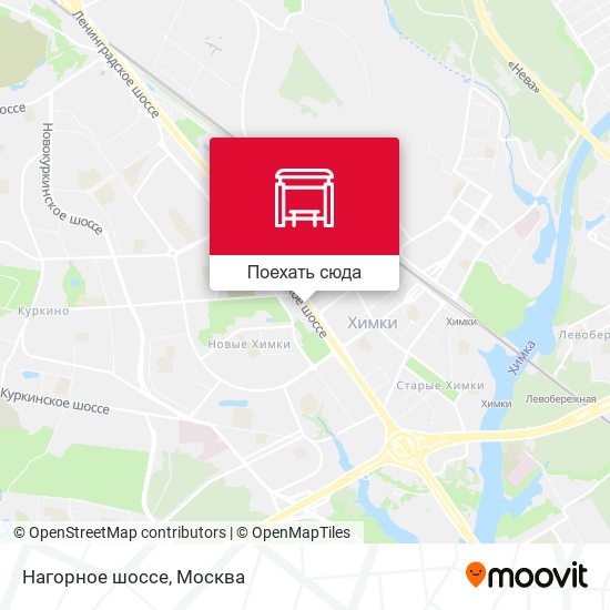 Карта Нагорное шоссе