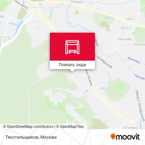 Карта Текстильщиков