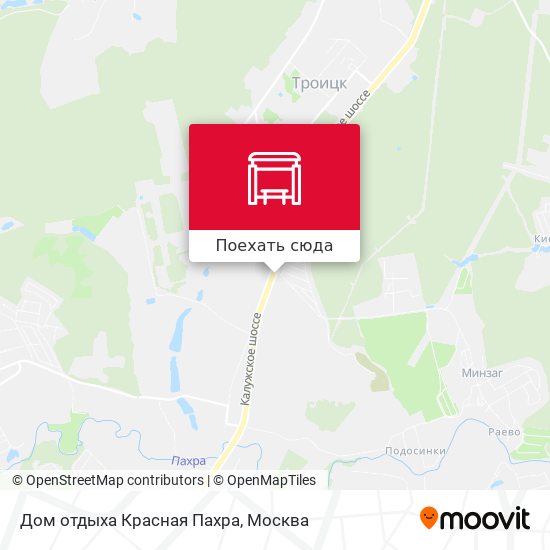 Карта Дом отдыха Красная Пахра
