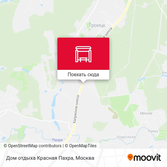 Карта Дом отдыха Красная Пахра