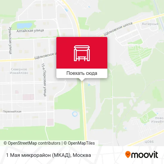 Карта 1 Мая микрорайон (МКАД)