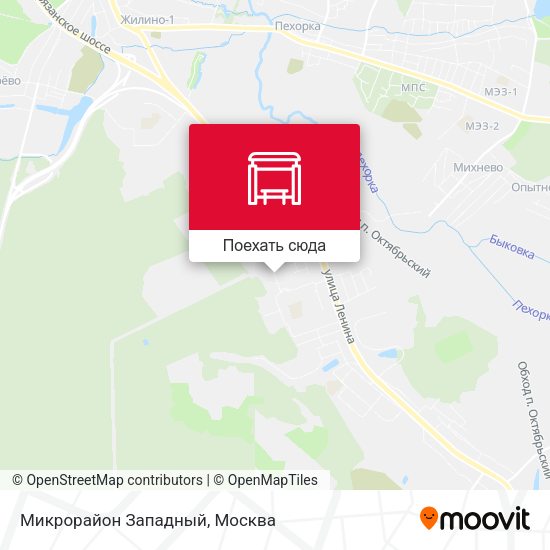 Карта Микрорайон Западный