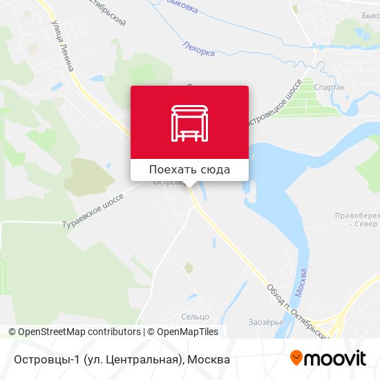 Карта Островцы-1 (ул. Центральная)