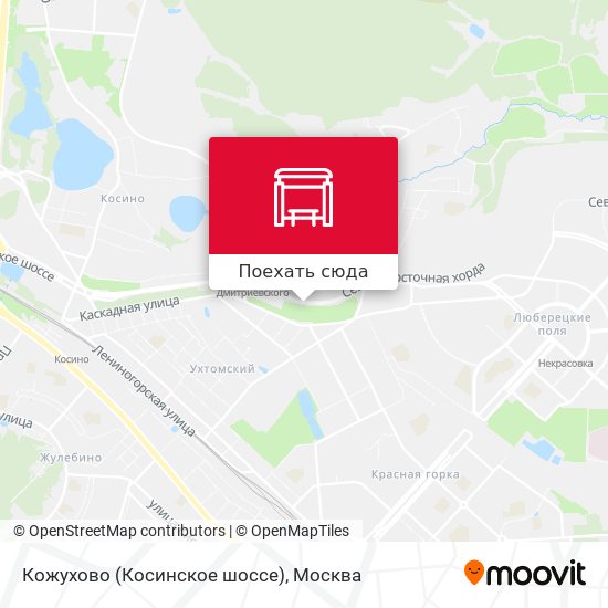 Карта Кожухово (Косинское шоссе)