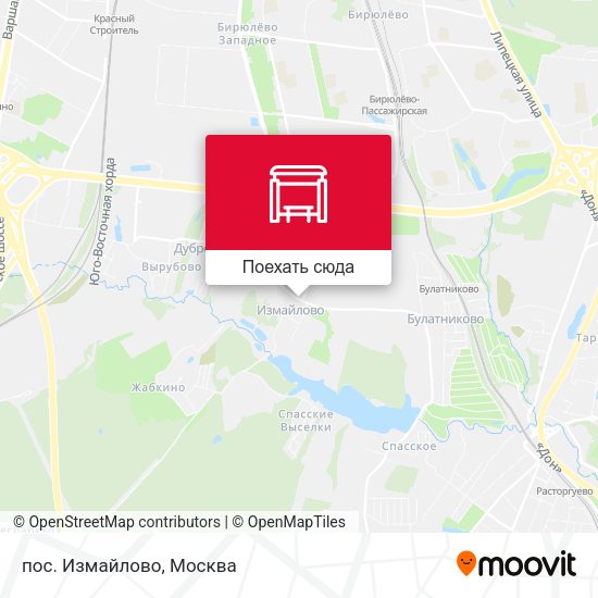 Карта пос. Измайлово