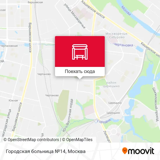Карта Городская больница №14
