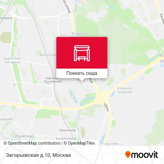 Карта Загорьевская д.10