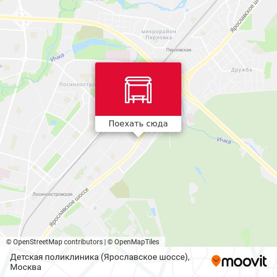 Карта Детская поликлиника (Ярославское шоссе)