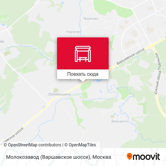 Карта Молокозавод (Варшавское шоссе)
