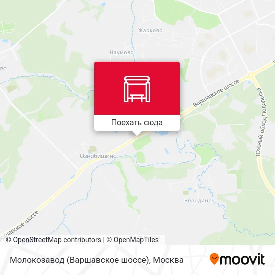 Карта Молокозавод (Варшавское шоссе)