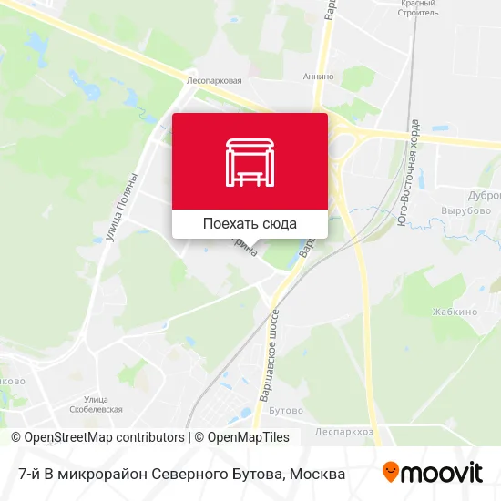 Карта 7-й В микрорайон Северного Бутова