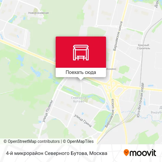 Карта 4-й микрорайон Северного Бутова