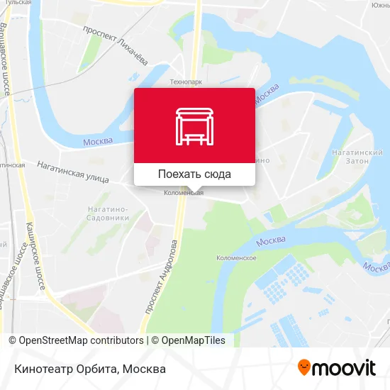 Карта Кинотеатр Орбита