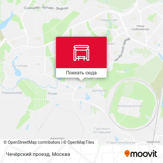 Карта Чечёрский проезд
