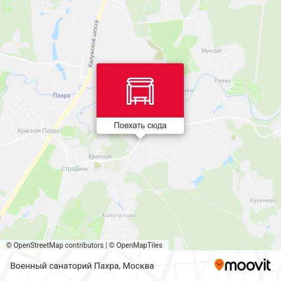 Карта Военный санаторий Пахра