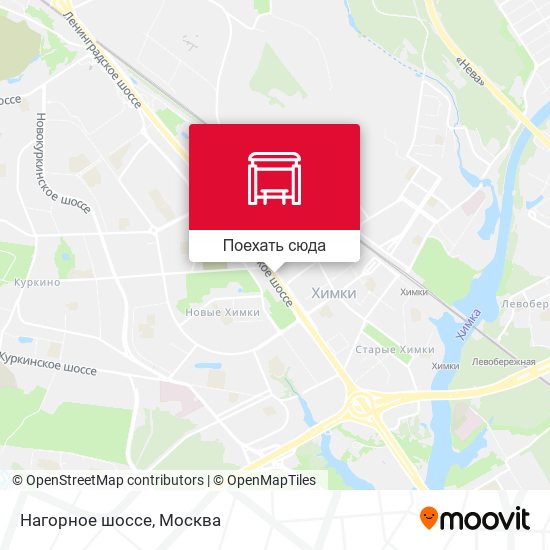Карта Нагорное шоссе