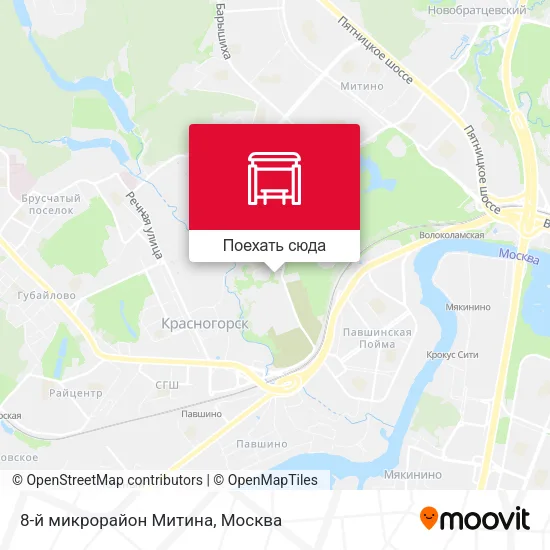 Карта 8-й микрорайон Митина